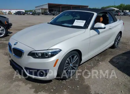 BMW 230I 2018 vin WBA2M7C57JVD51733 from auto auction Iaai