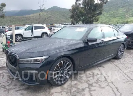 BMW 750I 2021 vin WBA7U2C05MCF63625 from auto auction Iaai