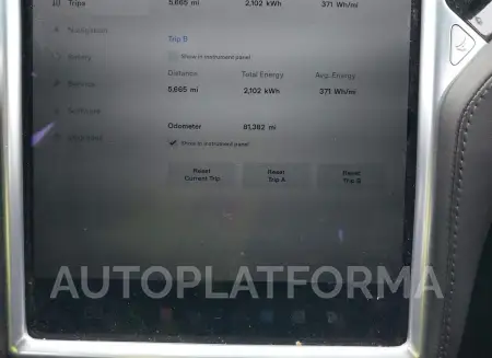 TESLA MODEL X 2017 vin 5YJXCDE28HF076778 from auto auction Iaai