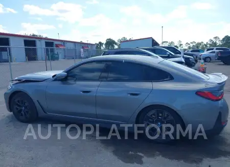 BMW I4 2023 vin WBY43AW03PFP76344 from auto auction Iaai