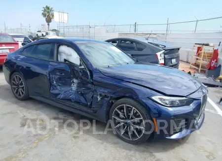 BMW I4 2022 2022 vin WBY73AW05NFN21155 from auto auction Iaai