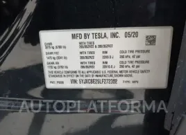 TESLA MODEL X 2020 vin 5YJXCBE25LF272352 from auto auction Iaai