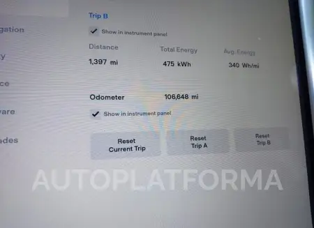 TESLA MODEL X 2016 vin 5YJXCBE2XGF015063 from auto auction Iaai