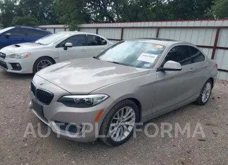 BMW 228I 2015 vin WBA1F5C57FV257513 from auto auction Iaai