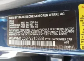 BMW X1 2015 vin WBAVM1C58FV315838 from auto auction Iaai