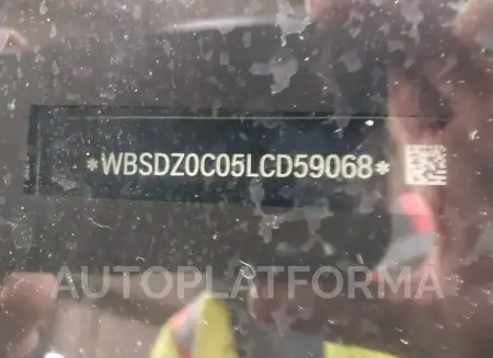 BMW M8 2020 vin WBSDZ0C05LCD59068 from auto auction Iaai