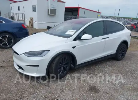 TESLA MODEL X 2024 vin 7SAXCDE5XRF436373 from auto auction Iaai