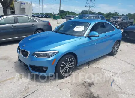 BMW 230I 2019 vin WBA2J1C58KVD10180 from auto auction Iaai