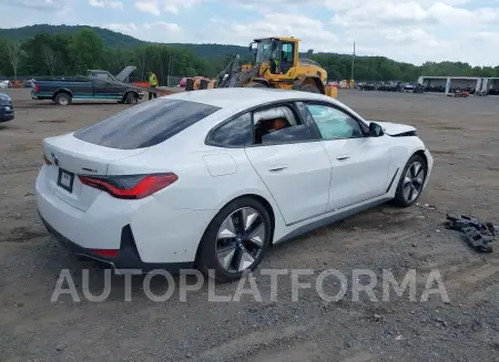 BMW I4 2023 vin WBY43AW03PFP66557 from auto auction Iaai