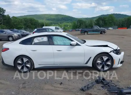 BMW I4 2023 vin WBY43AW03PFP66557 from auto auction Iaai