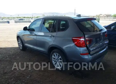 BMW X3 2017 vin 5UXWZ7C51H0T44074 from auto auction Iaai