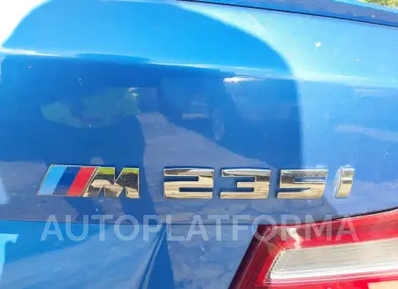 BMW M235I 2016 vin WBA1J9C52GV372379 from auto auction Iaai