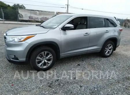 TOYOTA HIGHLANDER 2015 vin 5TDJKRFH5FS091353 from auto auction Iaai