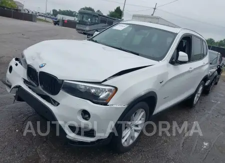 BMW X3 2017 vin 5UXWX9C59H0D97433 from auto auction Iaai