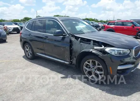 BMW X3 2020 2020 vin 5UXTY3C01L9B78844 from auto auction Iaai