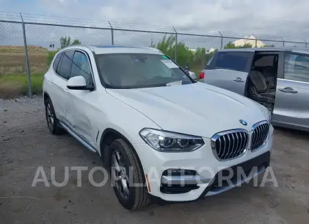 BMW X3 2021 2021 vin 5UXTY3C01M9D81864 from auto auction Iaai