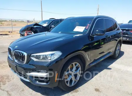 BMW X3 2020 vin 5UXTY5C00L9D25411 from auto auction Iaai