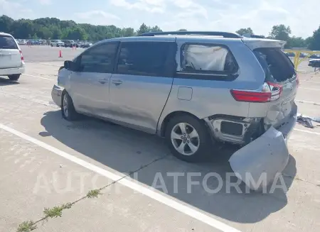 TOYOTA SIENNA 2018 vin 5TDKZ3DC7JS916239 from auto auction Iaai