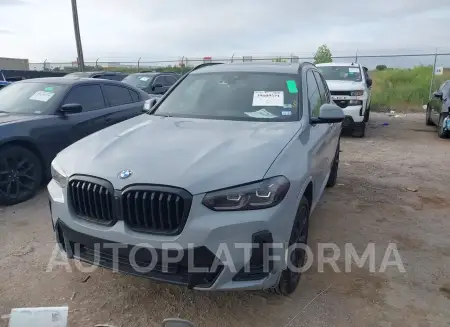 BMW X3 2024 vin 5UX43DP09R9U82514 from auto auction Iaai