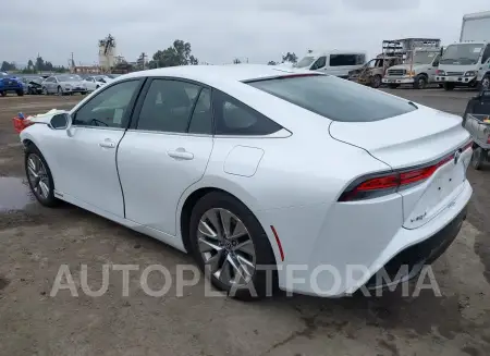 TOYOTA MIRAI 2022 vin JTDAAAAA7NA007351 from auto auction Iaai