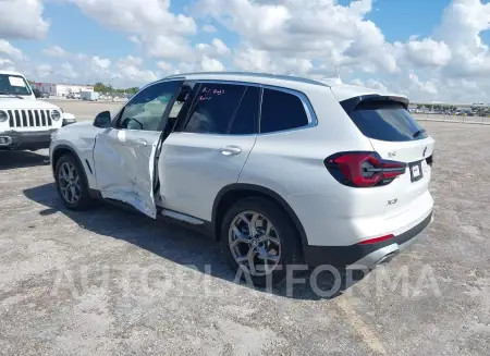 BMW X3 2022 vin 5UX43DP0XN9N05874 from auto auction Iaai