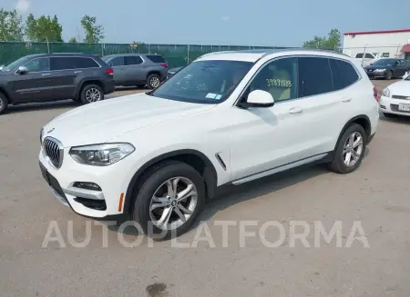 BMW X3 2021 vin 5UXTY5C05M9G13426 from auto auction Iaai