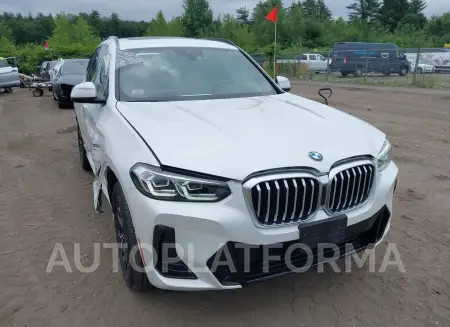 BMW X3 2022 vin WBX57DP02NN155516 from auto auction Iaai