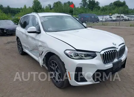 BMW X3 2022 vin WBX57DP02NN155516 from auto auction Iaai