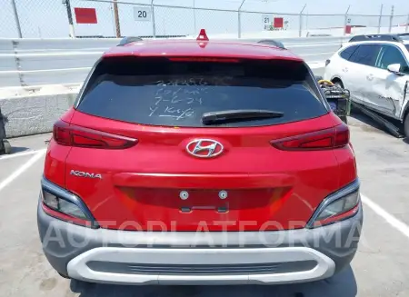 HYUNDAI KONA 2022 vin KM8K62AB6NU834272 from auto auction Iaai