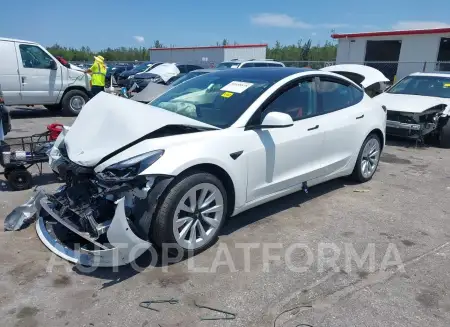 TESLA MODEL 3 2022 vin 5YJ3E1EB9NF238047 from auto auction Iaai