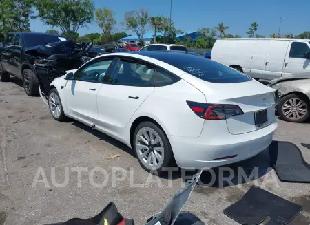 TESLA MODEL 3 2022 vin 5YJ3E1EB9NF238047 from auto auction Iaai