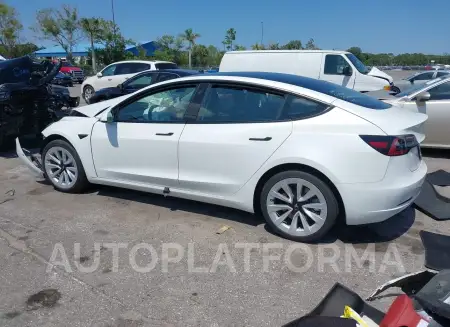 TESLA MODEL 3 2022 vin 5YJ3E1EB9NF238047 from auto auction Iaai