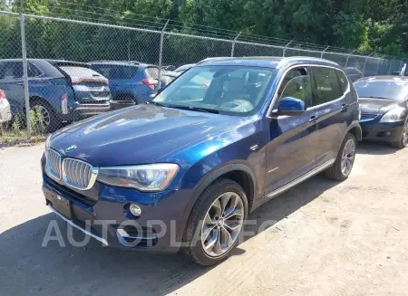 BMW X3 2016 vin 5UXWX9C54G0D73801 from auto auction Iaai