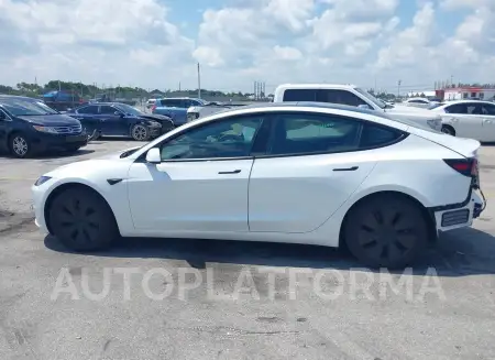 TESLA MODEL 3 2024 vin 5YJ3E1EA6RF733030 from auto auction Iaai