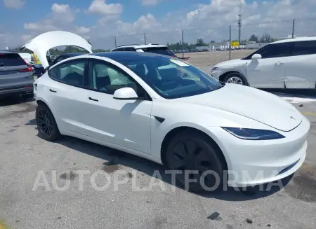 TESLA MODEL 3 2024 vin 5YJ3E1EA6RF733030 from auto auction Iaai