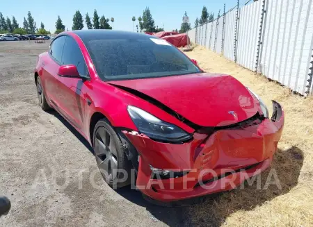 Tesla Model 3 2021 2021 vin 5YJ3E1EAXMF878905 from auto auction Iaai