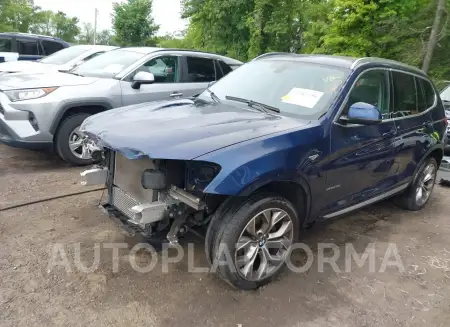 BMW X3 2016 vin 5UXWX9C56G0D78840 from auto auction Iaai