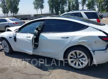 TESLA MODEL 3 2022 vin 5YJ3E1EB9NF130382 from auto auction Iaai