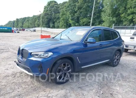 BMW X3 2022 vin 5UX43DP03N9M68313 from auto auction Iaai