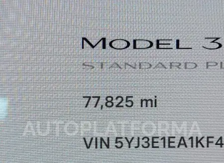 TESLA MODEL 3 2019 vin 5YJ3E1EA1KF410493 from auto auction Iaai