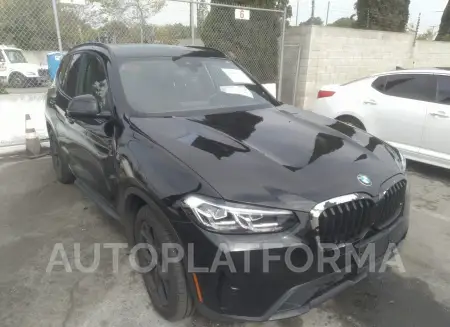 BMW X3 2022 2022 vin 5UX43DP07N9K58359 from auto auction Iaai