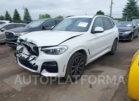 BMW X3 2021 vin 5UXTY5C00M9G99244 from auto auction Iaai