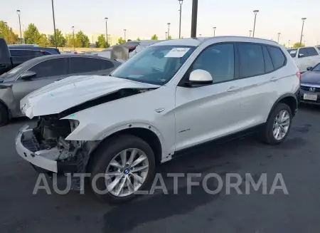 BMW X3 2017 vin 5UXWZ7C36H0X39589 from auto auction Iaai