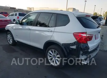 BMW X3 2017 vin 5UXWZ7C36H0X39589 from auto auction Iaai