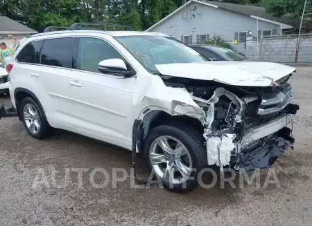 Toyota Highlander 2017 2017 vin 5TDDZRFH5HS366098 from auto auction Iaai