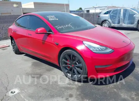 Tesla Model 3 2020 2020 vin 5YJ3E1EA1LF629732 from auto auction Iaai