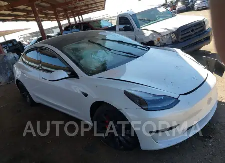 Tesla Model 3 2021 2021 vin 5YJ3E1ECXMF995708 from auto auction Iaai