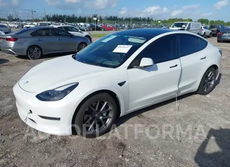 TESLA MODEL 3 2021 vin 5YJ3E1EA2MF923447 from auto auction Iaai