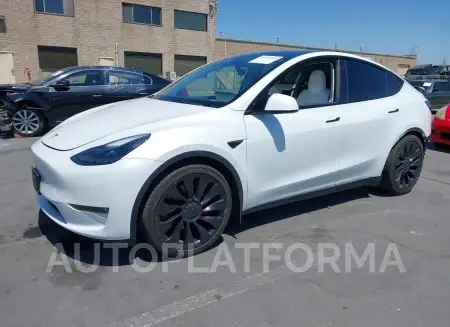 TESLA MODEL Y 2022 vin 7SAYGDEF2NF407977 from auto auction Iaai