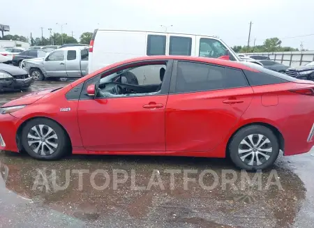 TOYOTA PRIUS PRIME 2021 vin JTDKAMFP6M3166285 from auto auction Iaai